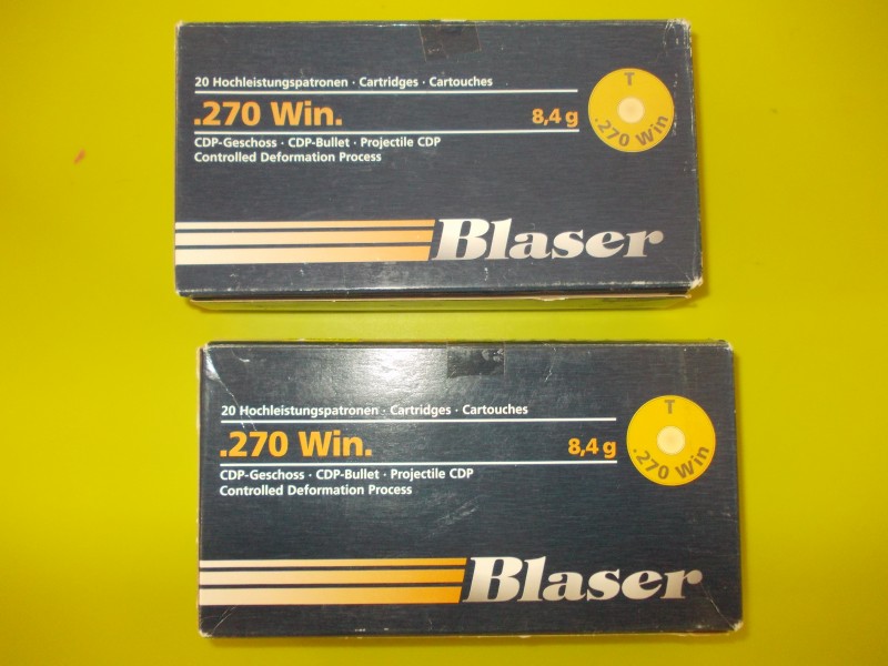 Blaser CDP calibre 270 win 2 boites