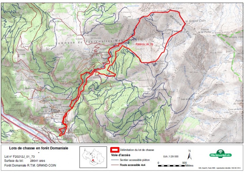 Offre de chasse onf en licence collective annuelle sur le lot en forêt domaniale rtm du grand coin